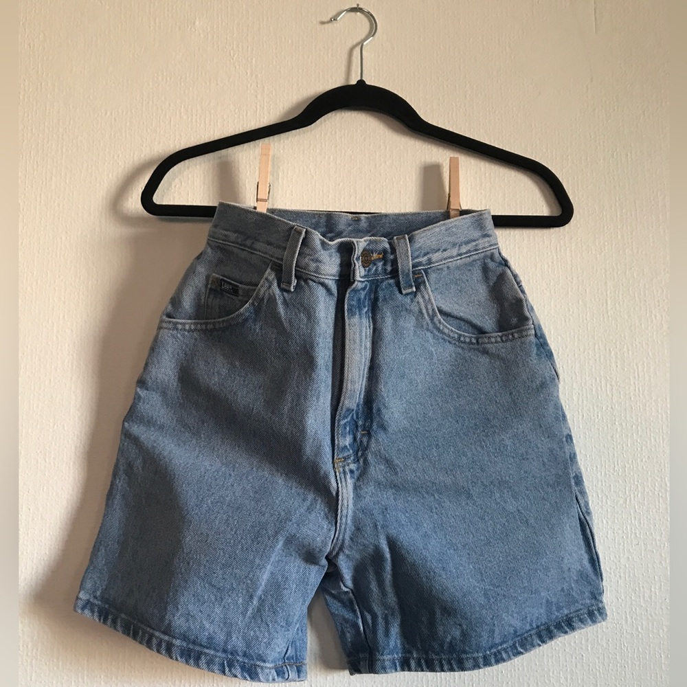 Vintage Lee High Waisted Denim Shorts 100% Cotton